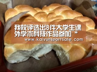 我校评选出8件大学生课外学术科技作品参加“挑战杯”省赛|开云体育(图2) 开云赛事